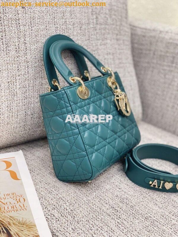 Replica Dior My ABCdior Lady Dior Bag M0538 Peacock Green 7