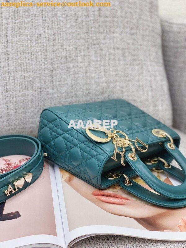 Replica Dior My ABCdior Lady Dior Bag M0538 Peacock Green 13