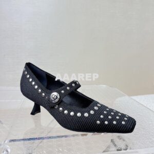 Replica Dior D-Clash Pumps KDP948 Black with Studs