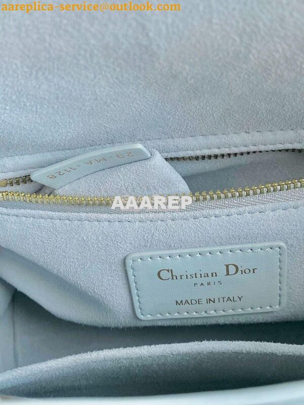 Replica Dior My ABCdior Lady Dior Bag M0538 Placid Blue Cannage Lambsk 11