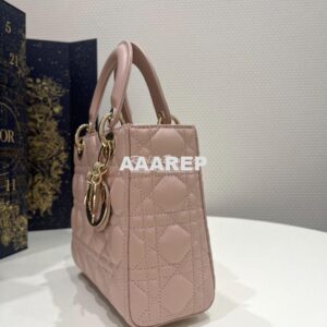 Replica Dior My ABCdior Lady Dior Bag M0538 Powder Pink Cannage Lambsk 2