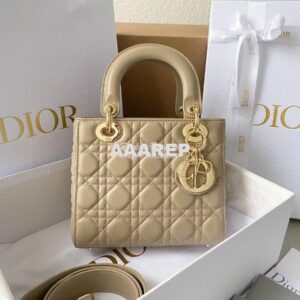 Replica Dior My ABCdior Lady Dior Bag M0538 Sand-Colored Cannage Lambs