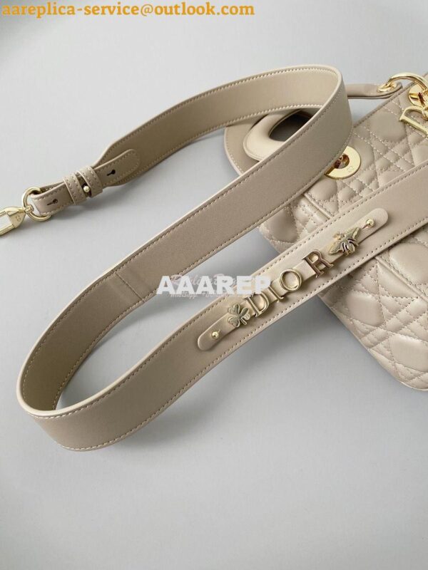 Replica Dior My ABCdior Lady Dior Bag M0538 Sand-Colored Cannage Lambs 6