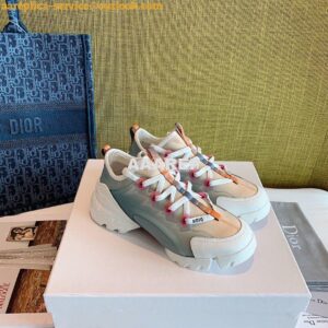 Replica Dior D-Connect Sneaker Technical Fabric Dioraura Multicolor Gr