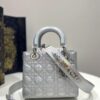 Replica Dior My ABCdior Lady Dior Bag M0538 Silver Hardware Black Cann