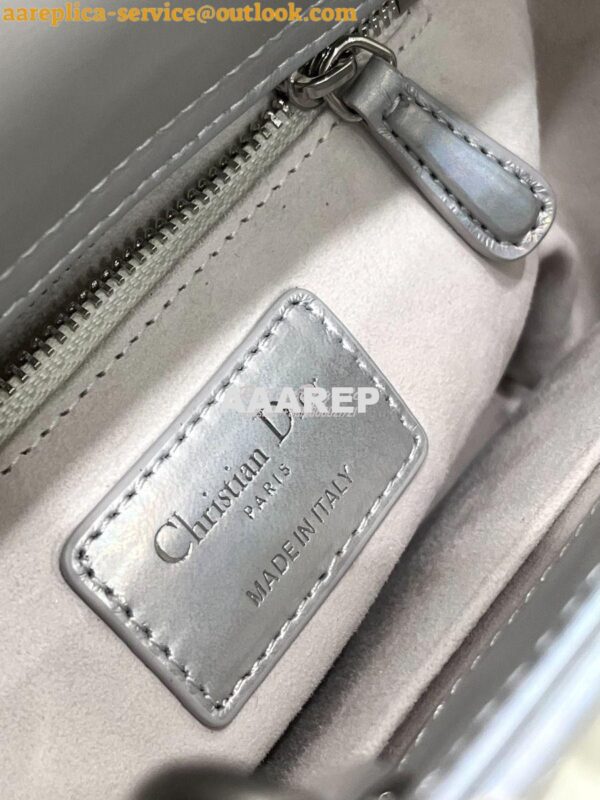 Replica Dior My ABCdior Lady Dior Bag M0538 Silver-Tone Iridescent and 9