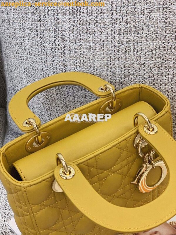 Replica Dior My ABCdior Lady Dior Bag M0538 Yellow 11