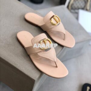 Replica Dior 30 Montaigne Flat Thong KCQ386 Nude