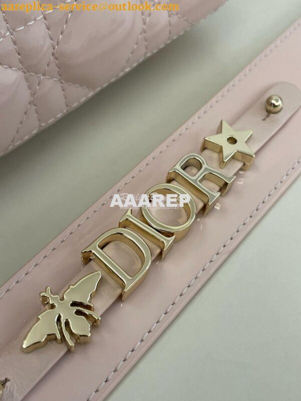 Replica Dior My ABCdior Lady Dior Bag Patent Calfskin M0538 Powder Pin 6