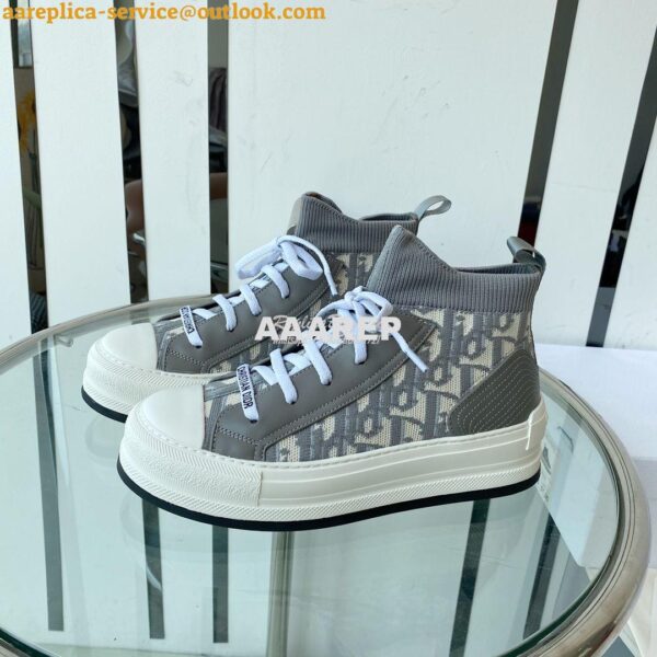 Replica Dior Walk'N'dior Platform Sneaker Oblique Technical Mesh and C 14