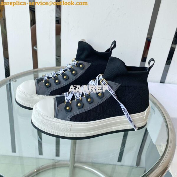 Replica Dior Walk'N'dior Platform Sneaker Oblique Technical Mesh and C 23