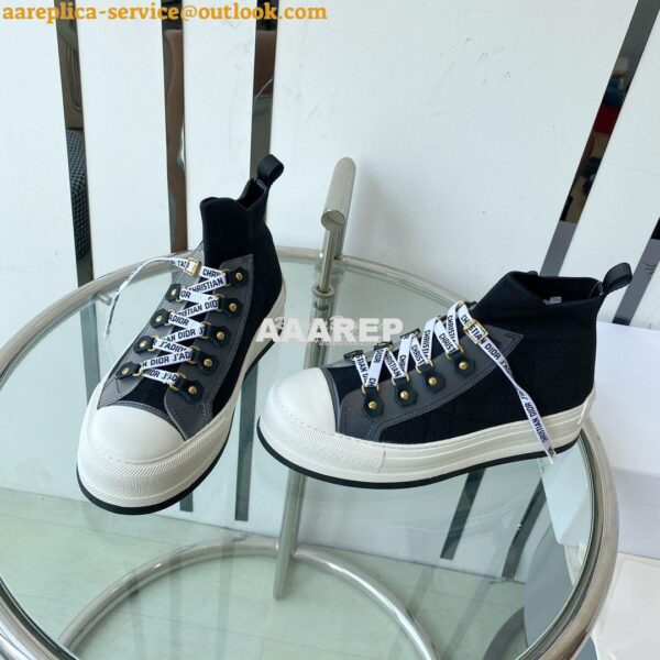 Replica Dior Walk'N'dior Platform Sneaker Oblique Technical Mesh and C 27