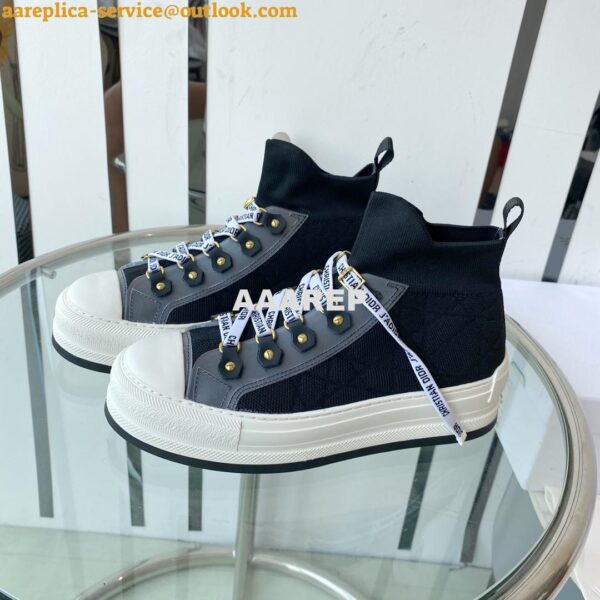 Replica Dior Walk'N'dior Platform Sneaker Oblique Technical Mesh and C 32