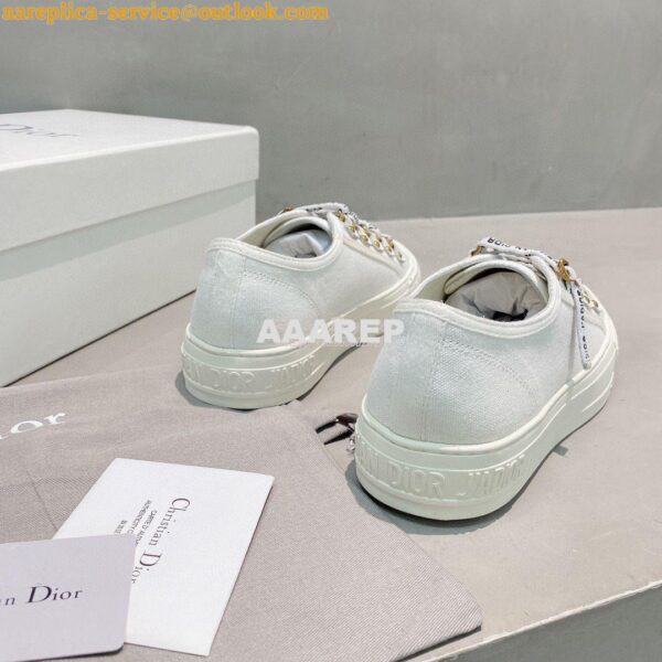 Replica Dior Walk'N'Dior Sneaker White Cotton Canvas KCK177 6