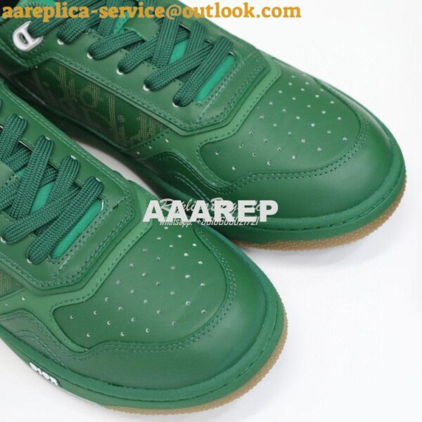 Replica Dior World Tour B27 Low-Top Sneaker Green Oblique Galaxy Leath 8