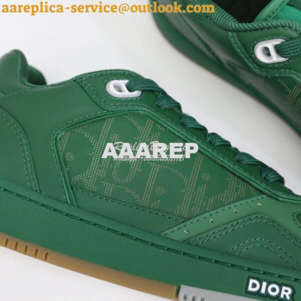 Replica Dior World Tour B27 Low-Top Sneaker Green Oblique Galaxy Leath 9