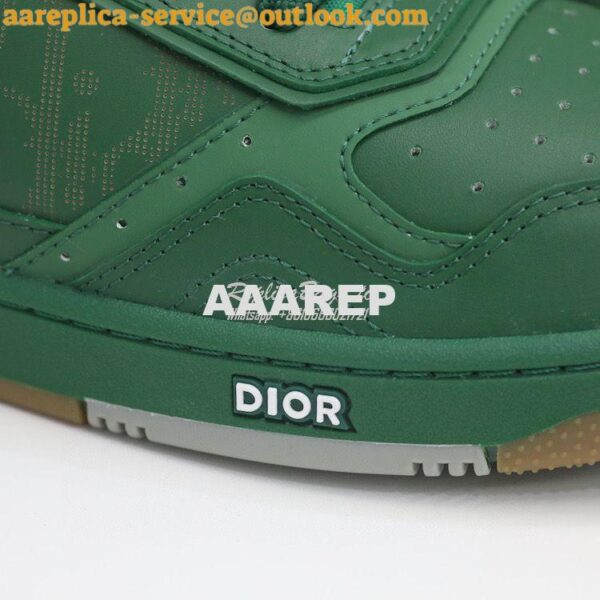 Replica Dior World Tour B27 Low-Top Sneaker Green Oblique Galaxy Leath 11