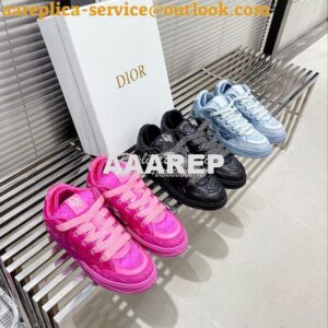 Replica Dior x ERL 2023 Cannage Sneakers Men Female