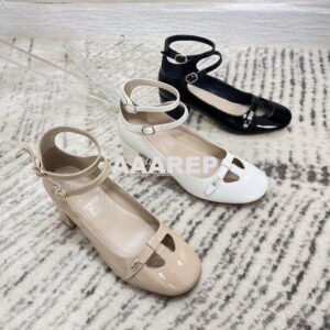 Replica Dior Aime Ballet Pump Nude Patent Calfskin KCB805