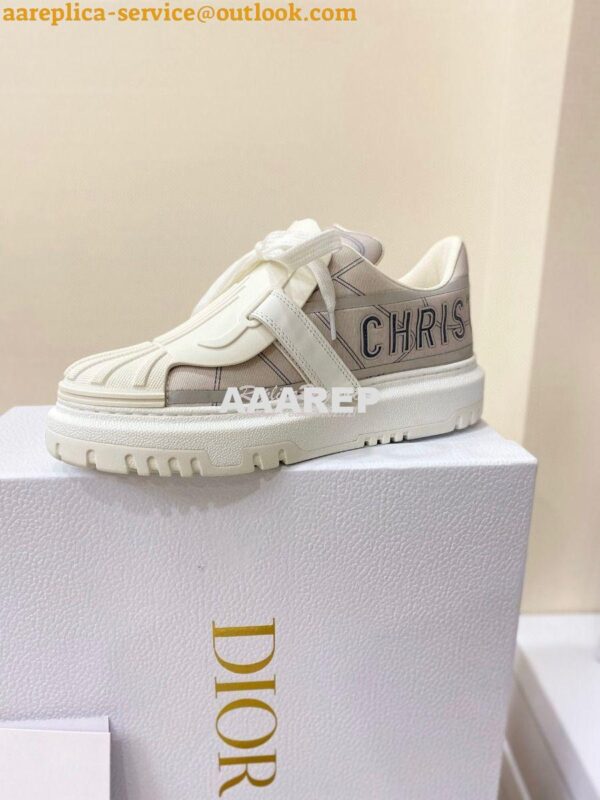 Replica DiorID Sneaker Gray Reflective Technical Fabric KCK309 3