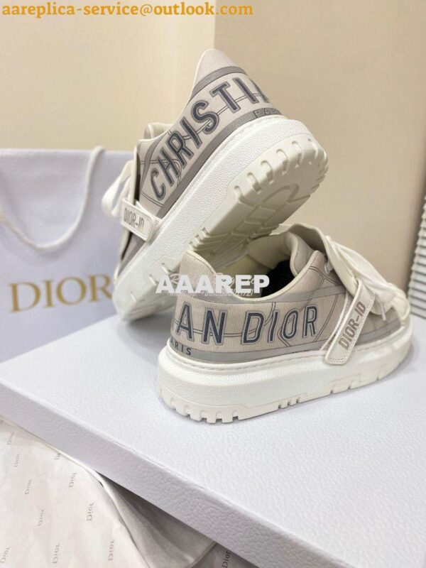 Replica DiorID Sneaker Gray Reflective Technical Fabric KCK309 7