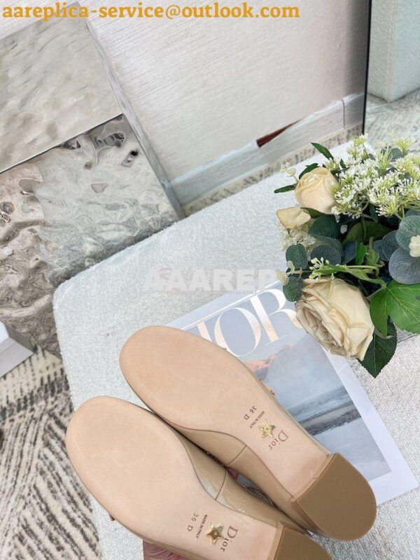 Replica Dior Aime Ballet Pump Nude Patent Calfskin KCB805 15