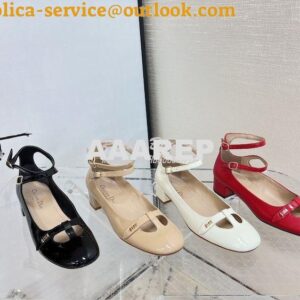 Replica Dior Aime Ballet Pump Red Patent Calfskin KCB805