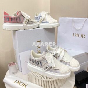 Replica DiorID Sneaker White and French Blue Technical Fabric KCK309 2