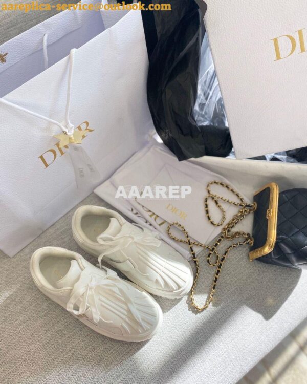 Replica DiorID Sneaker White Rubber and Calfskin KCK278 4