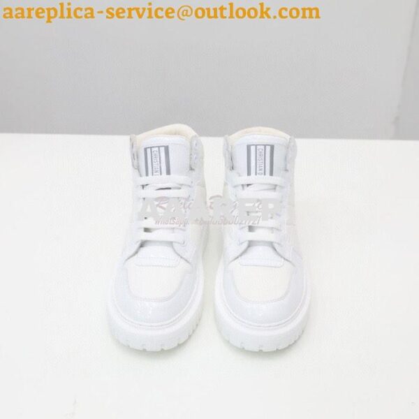 Replica Dior D-Player Sneaker White Quilted Nylon KCK315N 7