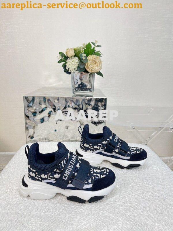 Replica Dior D-Wander Sneaker Oblique Technical Fabric KCK299 7