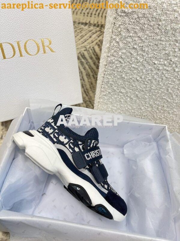 Replica Dior D-Wander Sneaker Oblique Technical Fabric KCK299 9