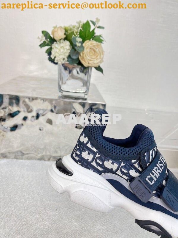 Replica Dior D-Wander Sneaker Oblique Technical Fabric KCK299 10