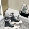 Replica Dior D-Rise Boot White Technical Fabric and Calfskin KCI768 2