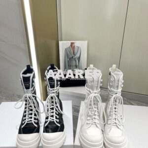 Replica Dior D-Rise Boot White Technical Fabric and Calfskin KCI768