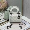 Replica Dior Quilted Natural Lambskin Leather Mini Lady Dior Bag 2