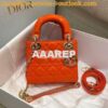 Replica Dior Quilted Natural Lambskin Leather Mini Lady Dior Bag