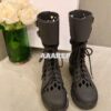 Replica Dior D-Trap Ankle Boot White Matte Calfskin KDI601 2