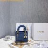 Replica Dior Quilted Patent Calfskin Mini Lady Dior Bag Cornflower