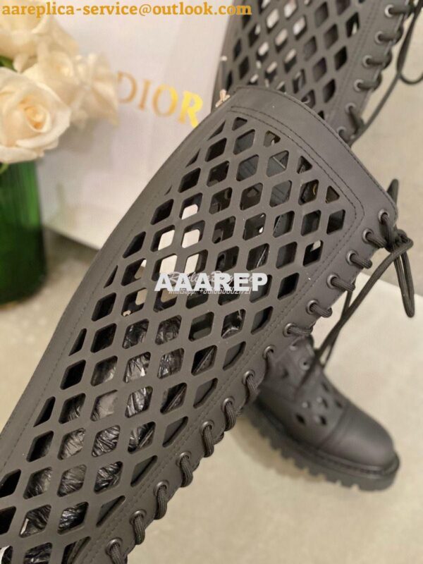 Replica Dior D-Trap Boots Black Matte Calfskin KCI655 8