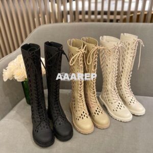 Replica Dior D-Trap Boots White Matte Calfskin KCI655