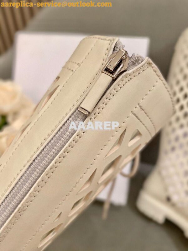 Replica Dior D-Trap Boots White Matte Calfskin KCI655 10