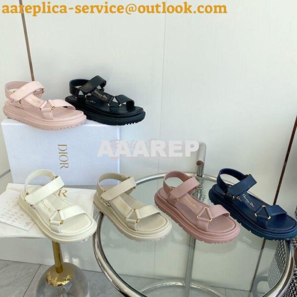 Replica Dior D-Wave Sandals in Lambskin KCQ893 4