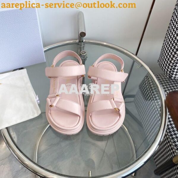 Replica Dior D-Wave Sandals in Lambskin KCQ893 5