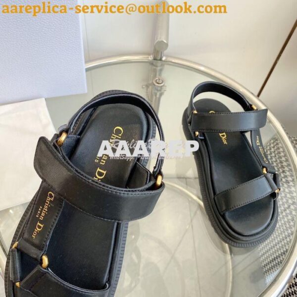 Replica Dior D-Wave Sandals in Lambskin KCQ893 16