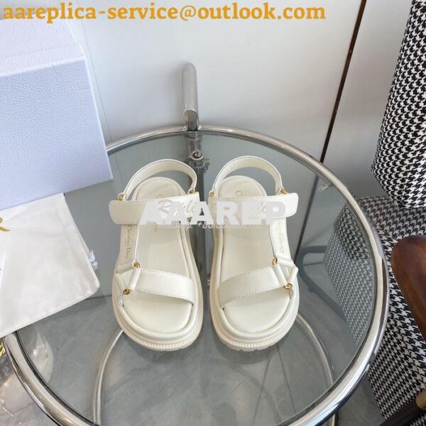 Replica Dior D-Wave Sandals in Lambskin KCQ893 18