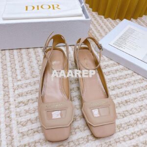 Replica Dior Day Slingback Pump Patent Calfskin KDB828 Nude 2