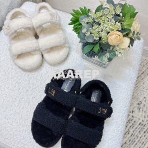 Replica Dior DiorAct Sandal with Shearling KCQ773