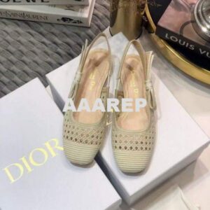 Replica Dior Pumps Designer Dior Sneakers Flats Shoes Women 81106 Off White 2