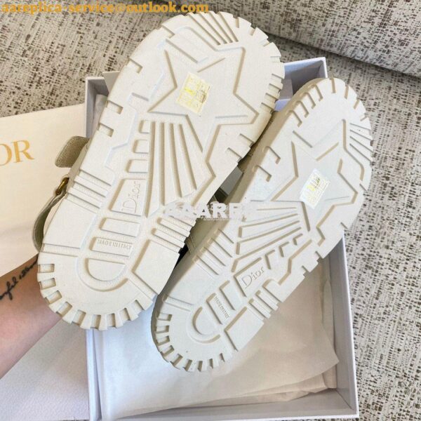 Replica Dior DiorAct Sandals White Lambskin KCQ547 11